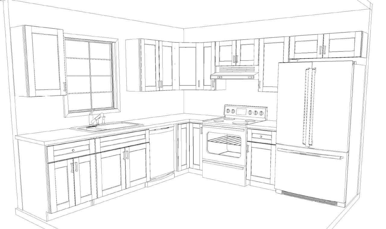 10x10 Kitchen Layout | KOB Kitchen